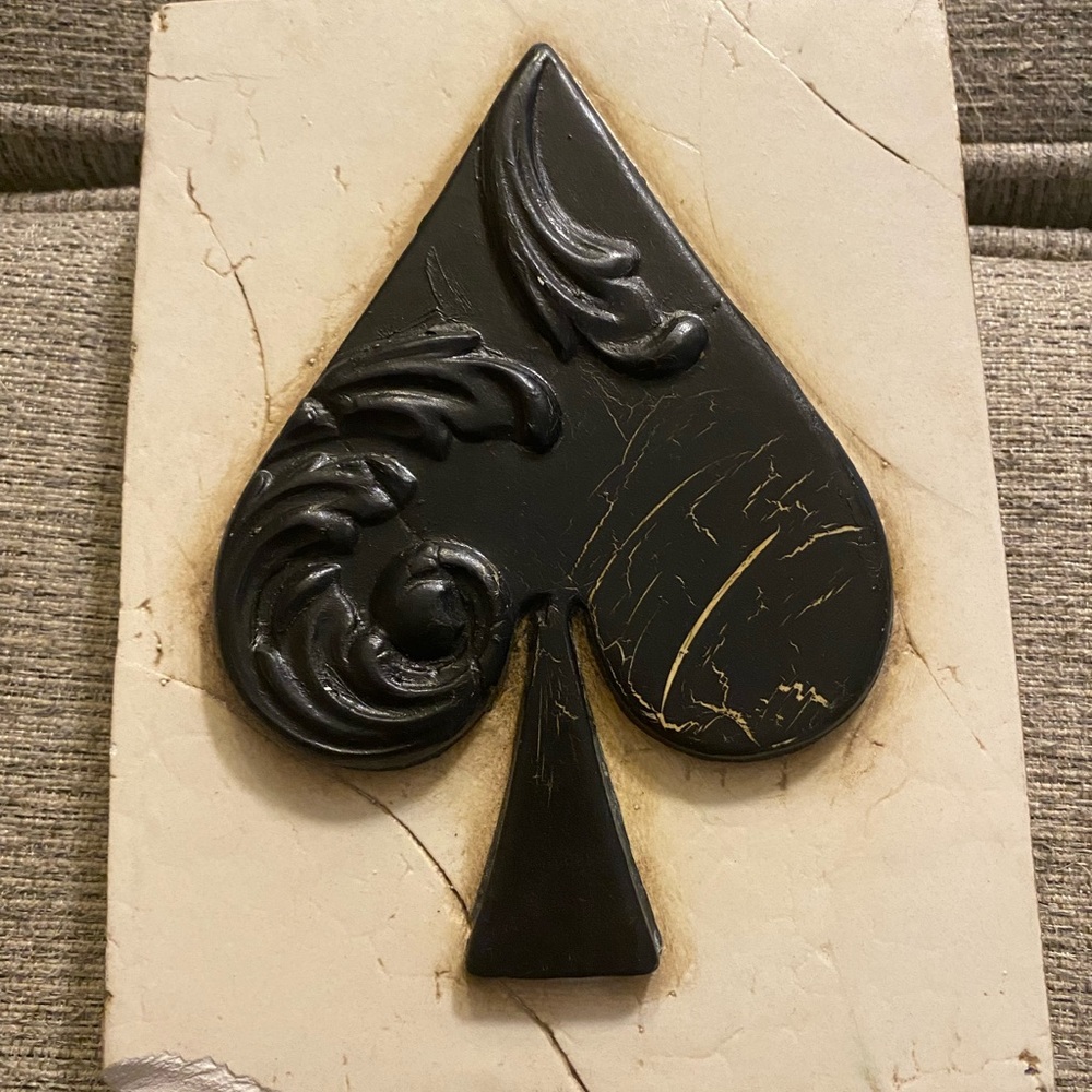 Sid Dickens Retired, RARE! *Chipped* Black Spade Tile T-154